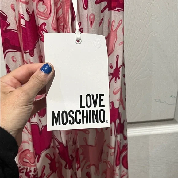 Moschino Pink and White Floral Maxi Dress - Picture 5 of 7